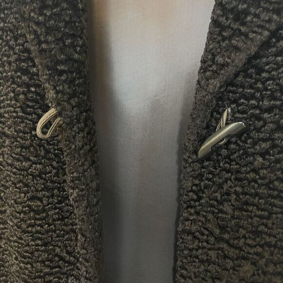 OLSEN Vest Womens Size 10 Brown Sherpa Fleece Toggle Closure Warm Layering Piece - Picture 12 of 12